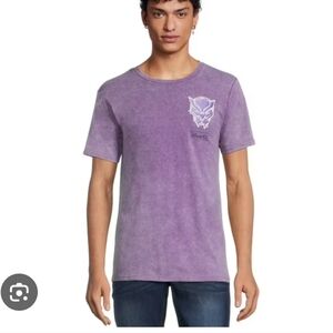 Disney 100 Years Black Panther Marvel Purple T-shirt Unisex